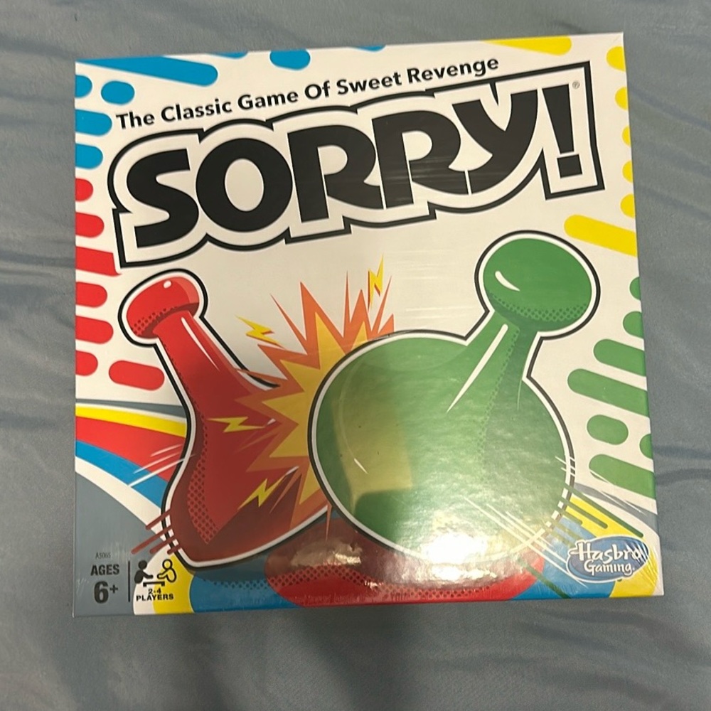 Sorry! The Classic Game Of Sweet Revenge Board Game for Kids and Family